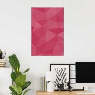 Rosarote leichte geometrische Netzstruktur Poster