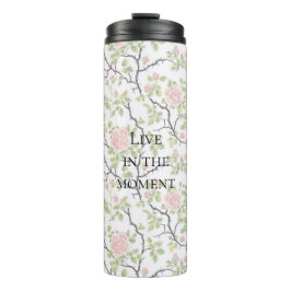 Rosarote Rosenblüten Thermosbecher