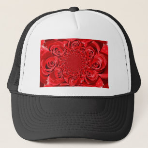 Rosarote Welt: Florale Fantasie Truckerkappe