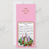 Rosaroter Gaudete-Sonntag Stehende BVM Adventszeit (Rückseite)