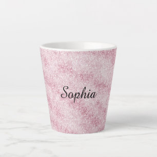 Rosaroter Glitter-Sparkel-Weihnachten Milchtasse