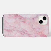 Rosaroter Marmor iPhone Hülle (Rückseite (Horizontal))