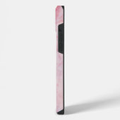 Rosaroter Marmor iPhone Hülle (Linke Seite)