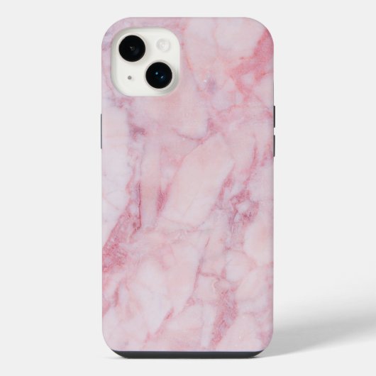 Rosaroter Marmor iPhone Hülle (Rückseite)