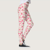 Rosarotes Erdbeermädchen - süß und fruchtig  Leggings (Rechts)