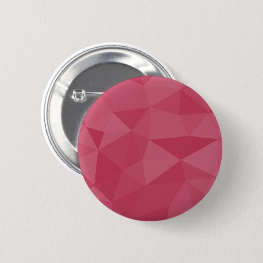 Rosarotes Licht geometrisches Maschenmuster Button (Vorne & Hinten)