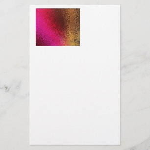 Rosarotes und Goldmuster Briefpapier