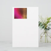 Rosarotes und Goldmuster Briefpapier (Stehend Vorderseite)