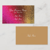 Rosarotes und Goldmuster Visitenkarte (Vorne/Hinten)