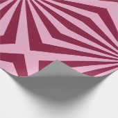 Rosarotes Wirbel-Wrap-Papier Geschenkpapier (Ecke)