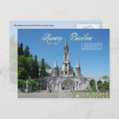 Rosary Basilica, Lourdes, Frankreich Postkarte (Vorne/Hinten)
