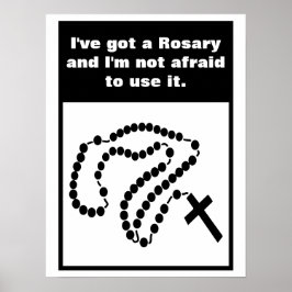 Rosary Beads Katholisches Kreuz Poster