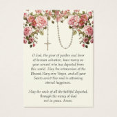 Rosary Beerdigung Gedenkgebet Heilige Karte (Vorderseite)