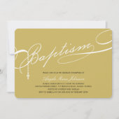 Rosary Cross Gold Religious Einladung (Vorderseite)