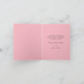 Rosary Cross Monogram Scripted Foto Religious Dankeskarte (Innenseite)