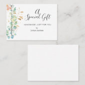 Rosary Eucalyptus Religious Floral Gift Visitenkarte (Vorne/Hinten)