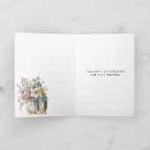 Rosary Floral Bouquet Gebet Karte (Innenseite)