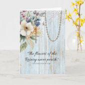 Rosary Floral Bouquet Gebet Karte (Gelbe Blume)