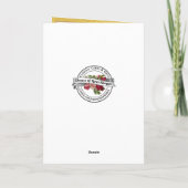 Rosary Floral Karte (Rückseite)