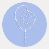 Rosary MARY Runder Aufkleber (Vorderseite)