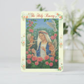 Rosary Prayer Card Einladung (Stehend Vorderseite)