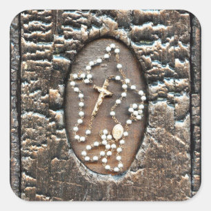 Rosary Quadratischer Aufkleber