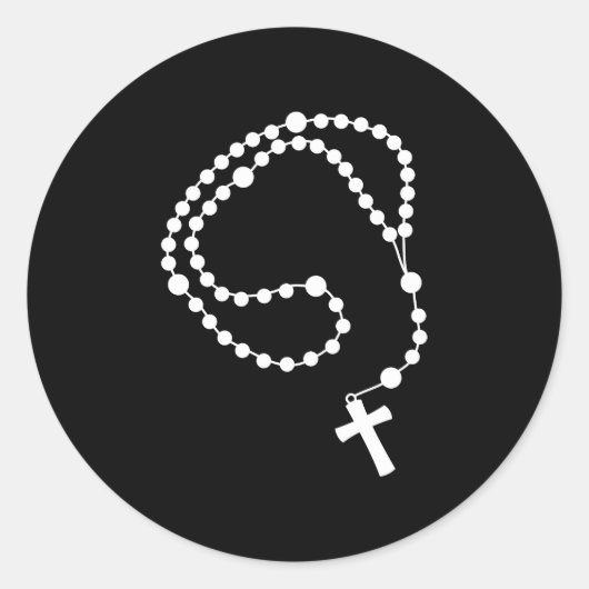 Rosary Runder Aufkleber (Vorderseite)