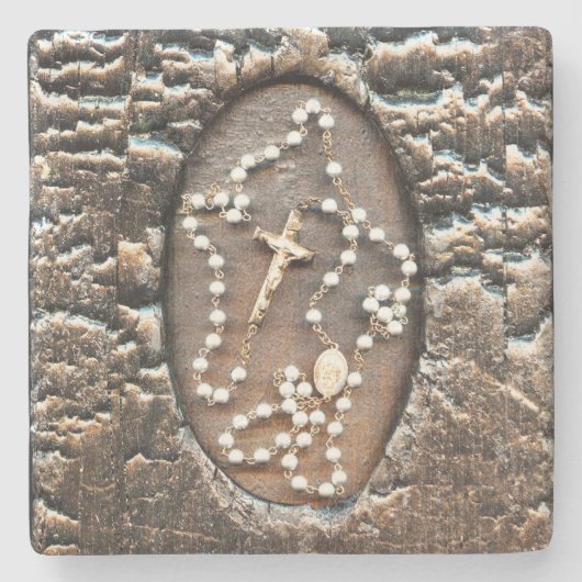 Rosary Steinuntersetzer (Vorderseite)