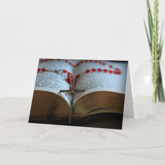 Rosary und Bibel 1 Karte (Vorderseite)