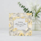 Rosas amarillas einladung (Stehend Vorderseite)