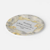 Rosas amarillas pappteller (Schrägansicht)