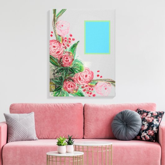 Rosas Asymmetric Leinwanddruck (Insitu (Wohnzimmer))