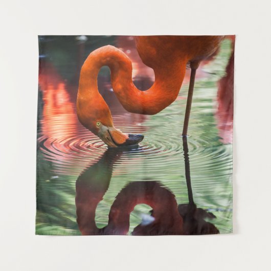 ROSAS FLAMINGO WANDTEPPICH (Vorderseite)