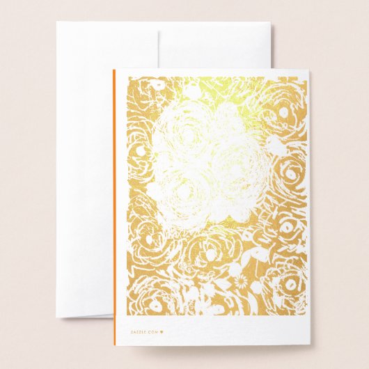 Rosas Folienkarte (Rückseite mit Umschlag)