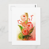 Rosas Postkarte (Vorne/Hinten)