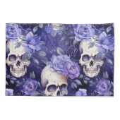 Rosas violetas con calaveras kissenbezug (Rückseite)