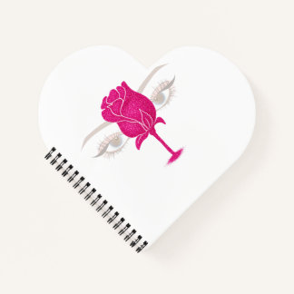 rosas woman art notizblock
