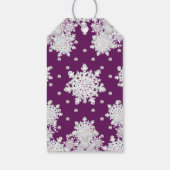 Rosass und Schneeflocke aus Kardinal Geschenkanhänger (Rückseite)