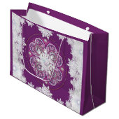 Rosass und Schneeflocke aus Kardinal Große Geschenktüte (Vorderseite Schrägansicht)