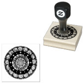 Rosass und Schneeflocke aus Kardinal Gummistempel (Stempel)