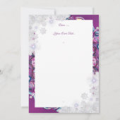 Rosass und Schneeflocke aus Kardinal Karte (Rückseite)