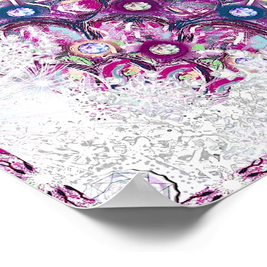 Rosass und Schneeflocke aus Kardinal Poster (Ecke)