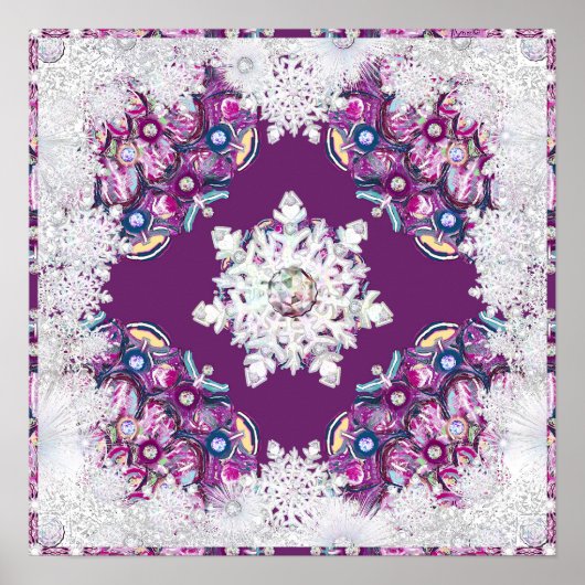 Rosass und Schneeflocke aus Kardinal Poster (Vorne)