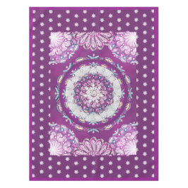 Rosass und Schneeflocke aus Kardinal Tischdecke