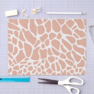 Rosaweißer Giraffe Boho Dekoupage Seidenpapier
