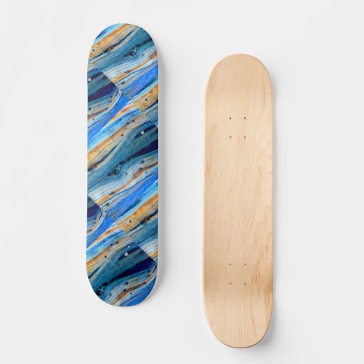 Rosblaue Driftholzbretter Thunder_Cove Skateboard (Vorderseite)