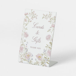 Röschengeschenke und Grußkarten mit floralen Rahme Sockelschild