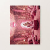 Röschenschloss der rosa Fee Meditation Puzzle (Vertikal)