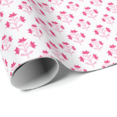 Röschenzweig in Rosa Geschenkpapier (Rolleneckpunkt)