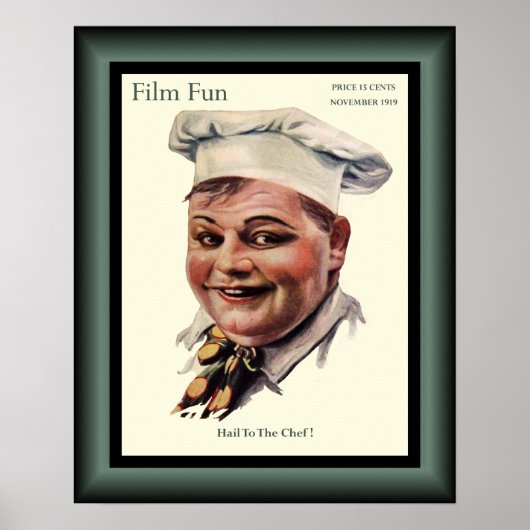 Roscoe Arbuckle "The Cook" American Comedy 1919 Poster (Vorne)
